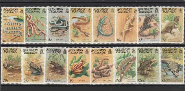 Solomon Islands 1979 Fauna Reptiles 16 V. MNH MF53602