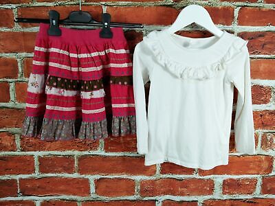 Girls Bundle 2-3 Years H&M M&S T-Shirt Skirt Long Sleeve Corduroy Frill 98Cm