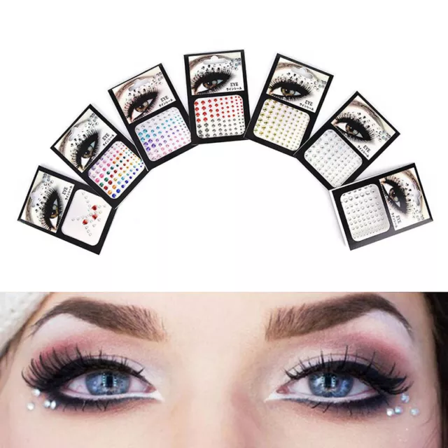 New Jewel Eyes Makeup Crystal Eyes Sticker Tattoo Diamond Glitter Makeup Sticke!