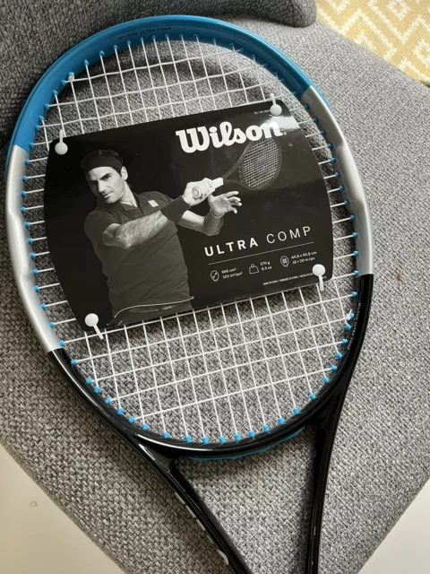 NUEVO con etiquetas Wilson Ultra Comp raqueta de tenis 3 empuñaduras y cubierta acolchada gratuita