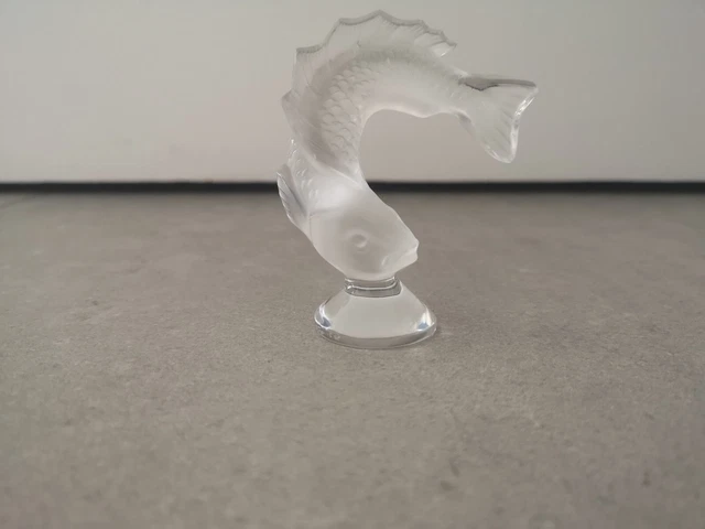 Porte-clés Lalique Vintage Original – En Verre Et Métal Doré, Dans Son Emballage D'origine, Parfait état, Jamais Utilisé