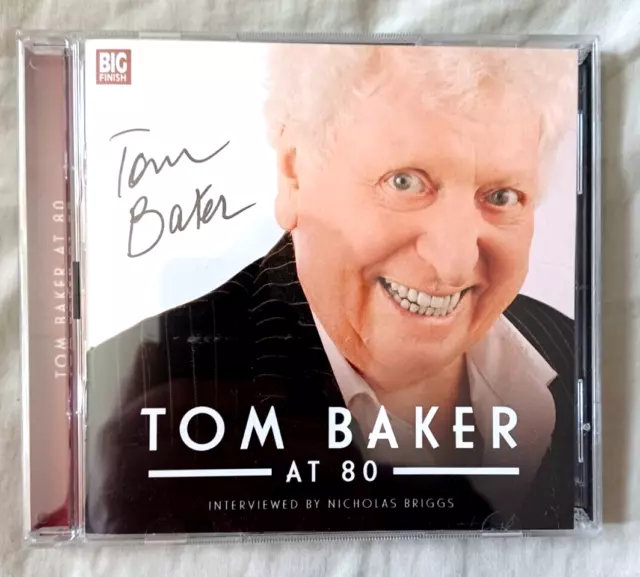 DOCTOR WHO TOM BAKER AT 80 signed by Tom Baker. Big Finish Audio CD - DISCS MINT