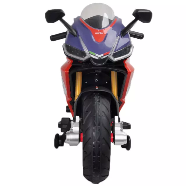 Motocicletta Elettrica per Bambini Aprilia RS660 12V Moto con Ruote Ausiliari 2