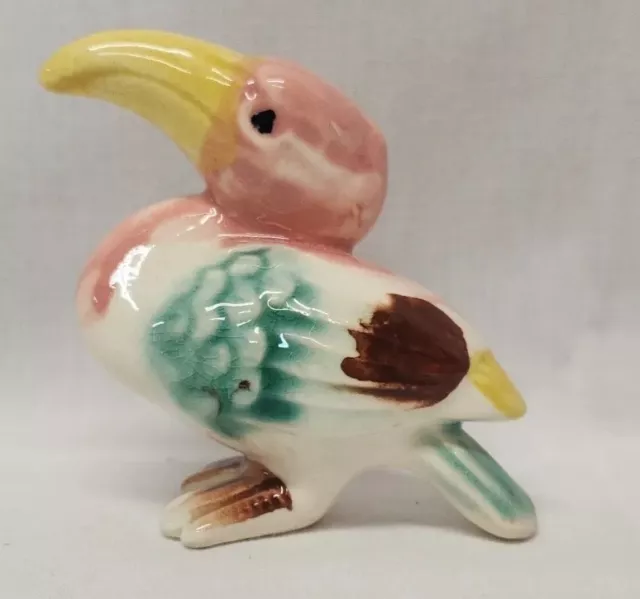 Vintage Ceramic Toocan Figurine Japan Collectible Porcelain Animals 4x4