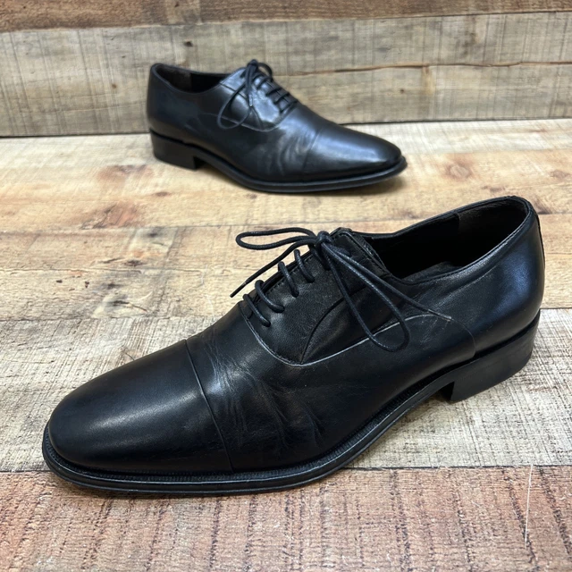 BRUNO MAGLI MENS Branson Black Cap Toe Oxford Dress Shoes  display picture 1
