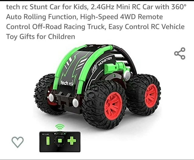Coche RC Mini 2.4GHz Con Luces LED | Camioneta Todo Terreno Para Niños +3 Años | Regalo Divertido Y Portátil