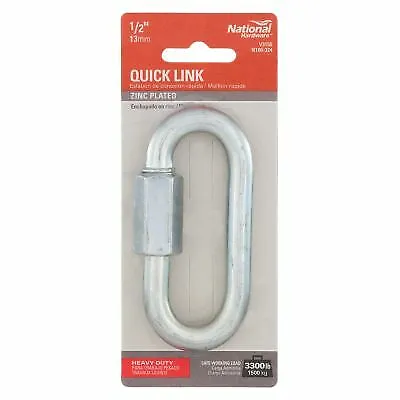 National Hardware N100-324 V3150 (PACK OF 5) Zinc Plated Heavy Duty Quick Link