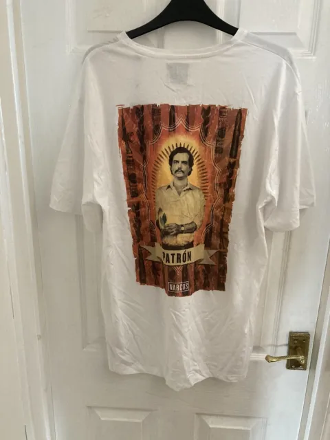 T-shirt bianca Narcos - taglia grande Pablo Escobar 2
