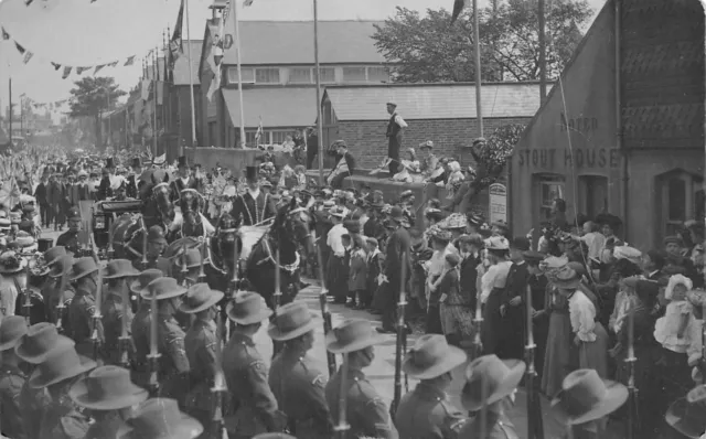 Postcard  Sussex Littlehampton  Opening Of Swing Bridge 1908  Parade   Rp