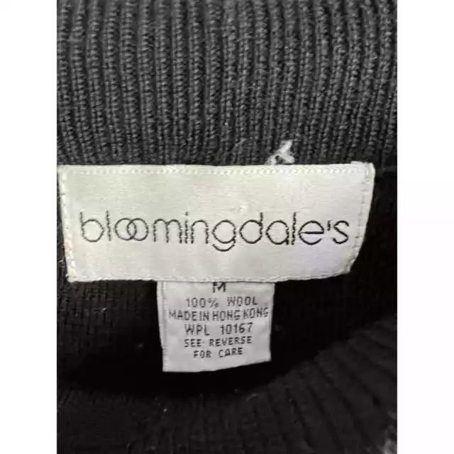 Vintage Bloomingdales Black 100% Wool Lounge pants - Women's Size Medium 3