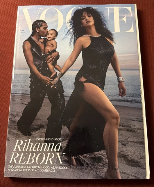 BRITISH VOGUE MAGAZINE (UK) March 2023 Rihanna, A$AP Rocky & Their