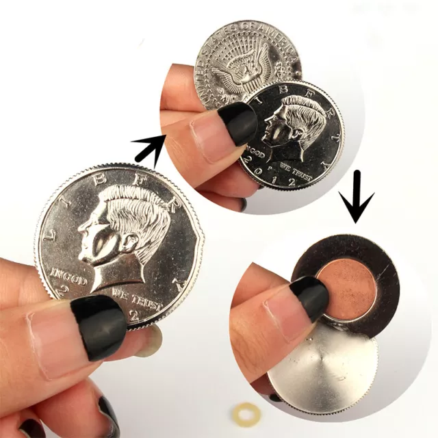 Special Magnetic Flipper Coin Butterfly Coin Magic Tricks Magic Accessor JcLWHO