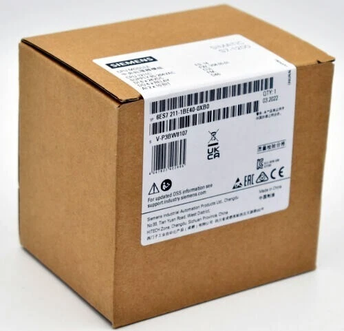 6ES7211-1BE40-0XB0 PLC Module CPU Module 1211C S7-1200 for SIEMENS SIMATIC