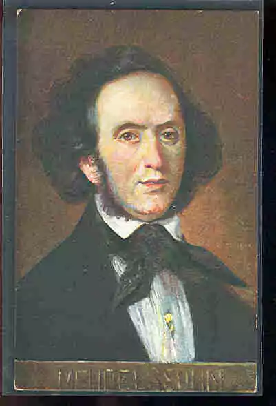 pc5740 postcard Mendelssohn Music Composer MOBSC