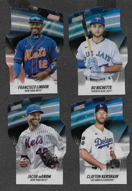 4 2022 Topps Stadium Club Triumvirate Inserts DeGrom/Bichette etc NM-MT