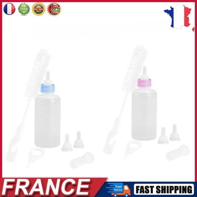 Silicone Feeding Bottle Set Dog Cat Baby Nursing Water Milk Feeder Pet Supplies