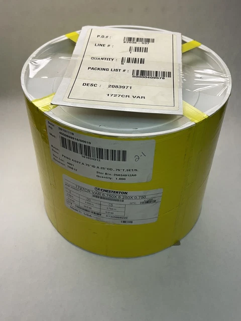 CHESTERTON 1727CR VAR 6.750 X 8.250 X 0.750 SET of 5 PACKING ASSEMBLY (23J26)