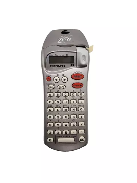 Dymo Letra Tag 100 Portable Label Maker Silver / Grey - Working