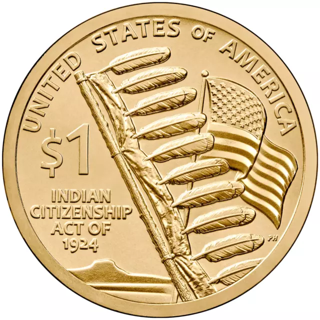 2024 D UNCIRCULATED NATIVE AMERICAN SACAGAWEA GOLDEN 1 DOLLAR COIN Frm