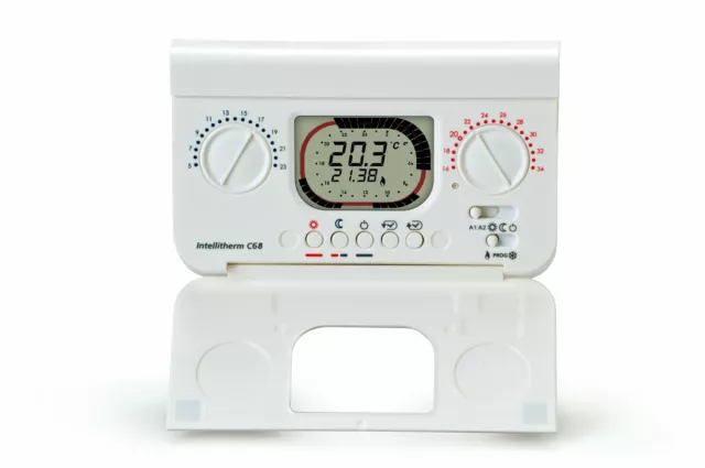 Fantini Cosmi C68 Thermostat Programmable Journalier La Batterie Avec Boutons 2