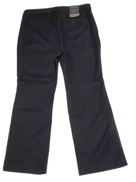 NWT BANANA REPUBLIC Washable Bi-Stretch Classic Trouser Logan Pants sz 16S Black