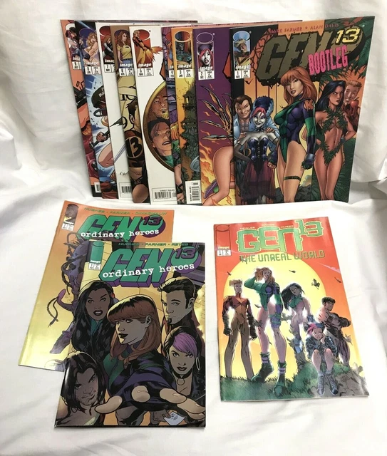 Image Gen13 BOOTLEG #1-9 Ordinary Heroes #1-2 The Unreal World #1 (Lot of 12)