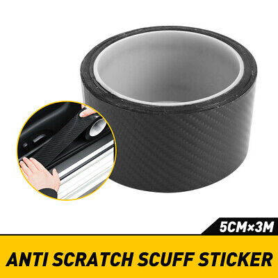 Protector Sill Scuff Cover Car Door Carbon Fiber Sticker Body Anti Scratch Strip