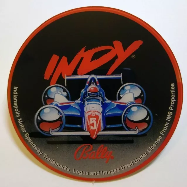 Indianapolis 500 Pinball COASTER Original NOS Plastic Indy Racing 1995