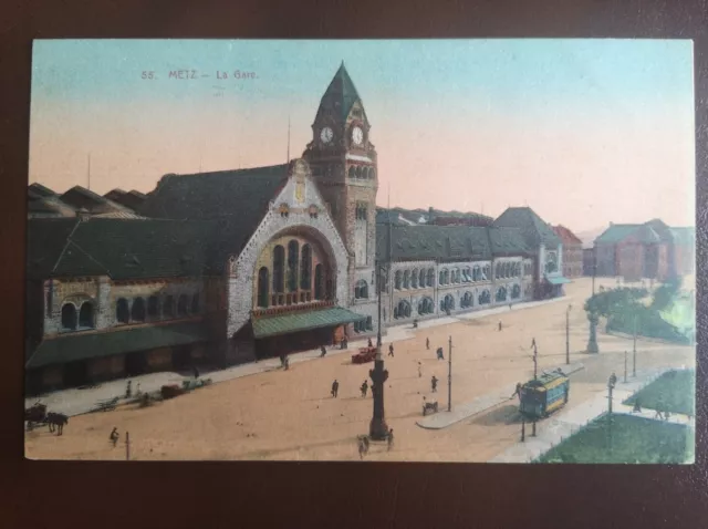 Cpa - 57 - Metz - La Gare