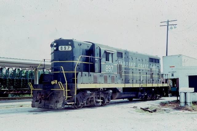 ORIGINAL 1977 RAILROAD SLIDE SEABOARD COAST LINE 897 Ft Lauderdale FLORIDA