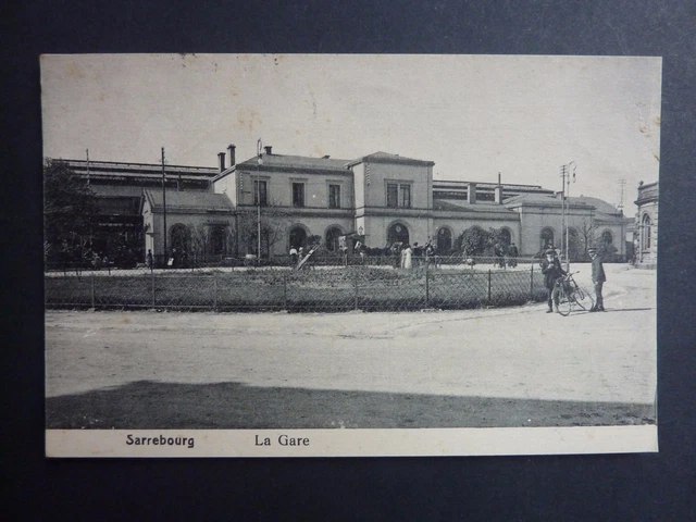 SARREBOURG Saarburg Moselle CPA 57  la gare 3