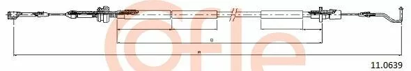 Cofle (11.0639) Gaszug für VW