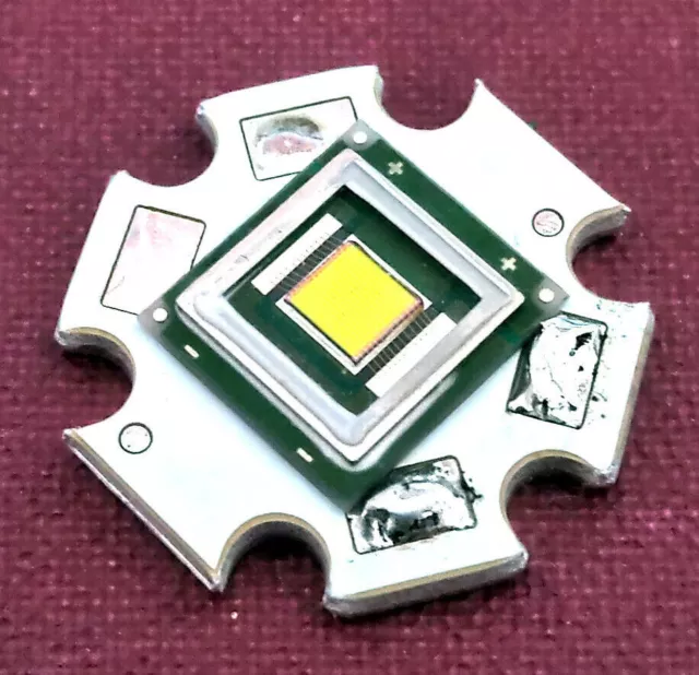 High Power LED LUMINUS SBT-90 6500K on Starboard Over 2000 Lumens to 9mm2