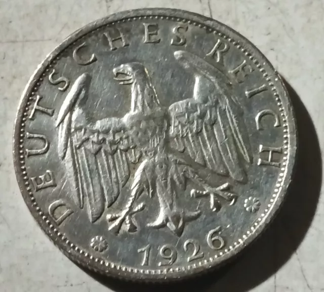 Germany 2 Reichs Mark 1926 E