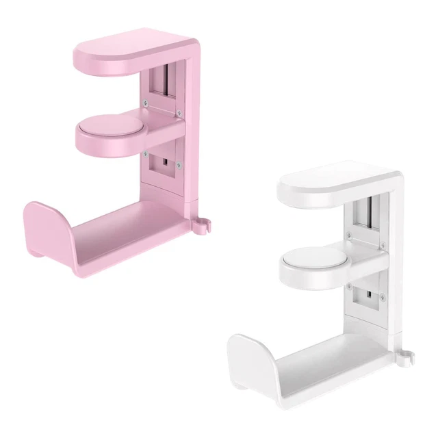 HEADSET HOLDER UNDER Desk Space Saving Hanger Mount Rotating Adjustable Arm  $20.46 PicClick AU