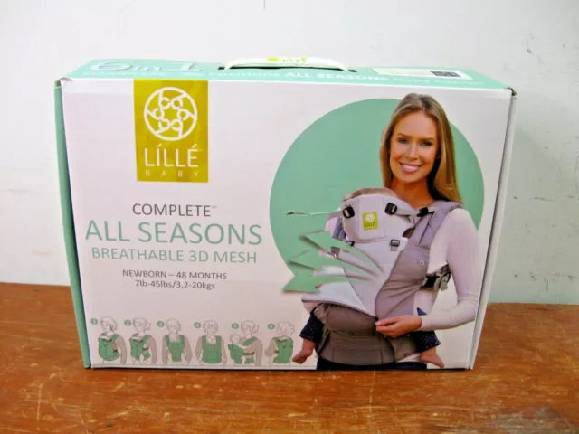 Lille Baby 6 In 1 all seasons Newborn-48 Months baby carrier Charcoal Feather