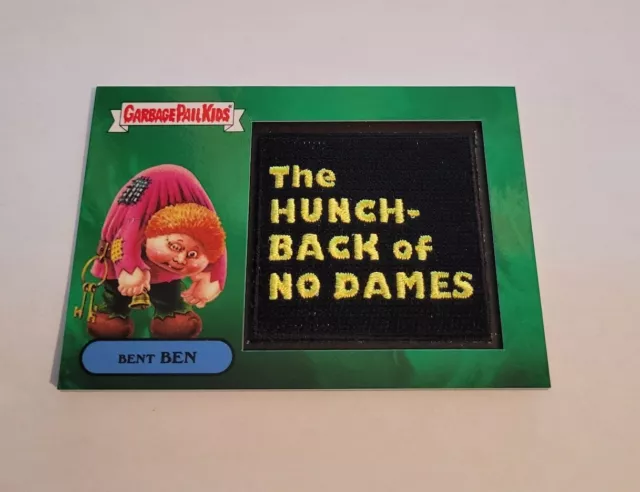 2018 Topps Garbage Pail Kids Oh The Horror-ible BENT BEN 8b PATCH  47/50 GPK