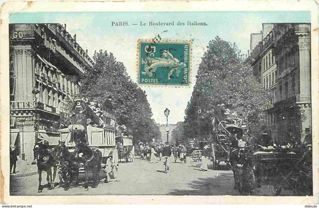 Carte Postale Ancienne Paris Boulevard Pereire 75 CPA Années 1900