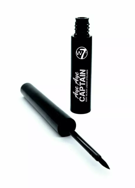 W7 Aye Captain Liquid Eyeliner Oh so empfindliche flüssige Linie zu fünf Eyeliner Stift