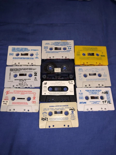 Boîtes Métalliques Rétro En Forme De Cassettes Années 80 - Lot De 4 - Décoration Vintage Et Rangement Pratique