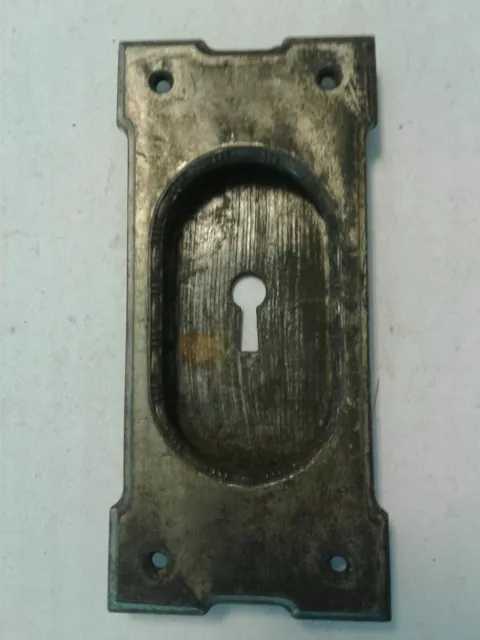 Antique Ornate Pull For Pocket Door - Cast Brass Door Hardware