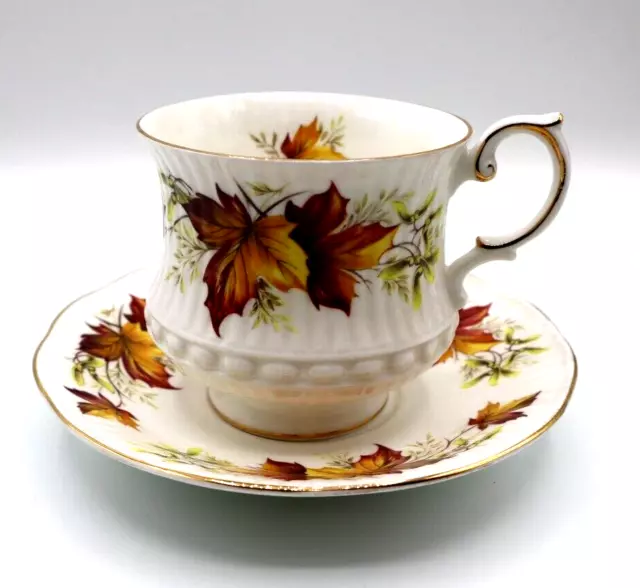 Queen's Fine Bone China England Vintage Tea Cup and Saucer Set Collectible