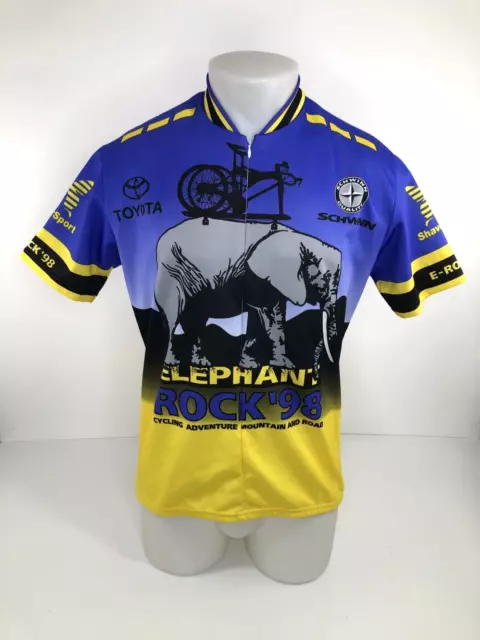 1998 Vintage ELEPHANT ROCK Colorado / SHAVERSPORT Lg. SCHWINN Cycling Jersey