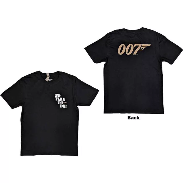 James Bond 007 No Time To Die & Logo officiel T-shirt Hommes unisexe