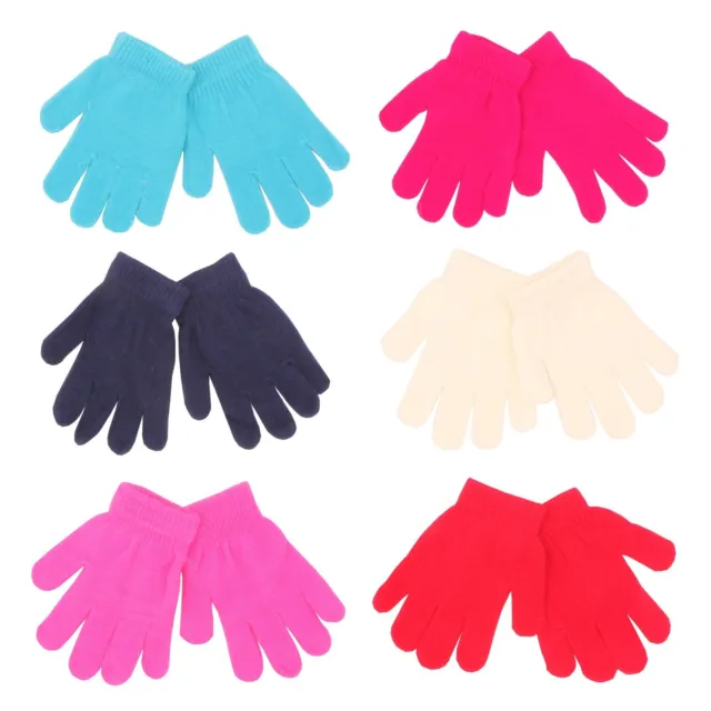 12 pairs x Kids Winter Warm Magic Gloves WHOLESALE JOB LOT BULK BUY TRADE