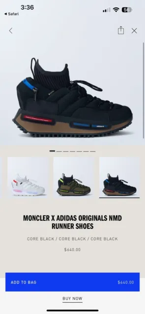 Moncler X Adidas Originals NMD Runner Shoes