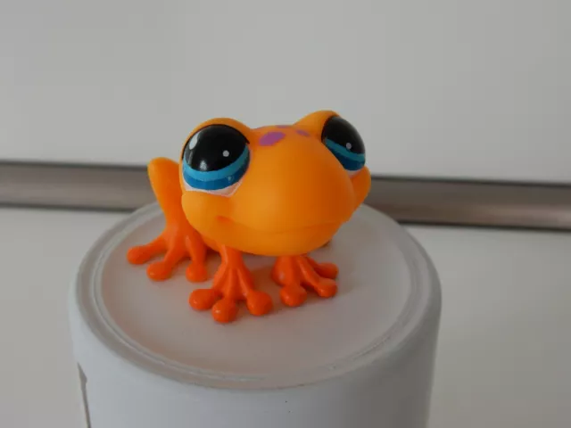 Littlest Pet Shop rare LPS Figuren Frosch orange