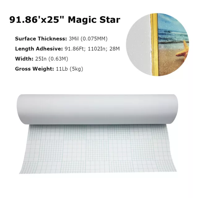 Magic Star 0.69x31Yard 3Mil photo/picture Laminating  Adhesive Glue Effect Cold