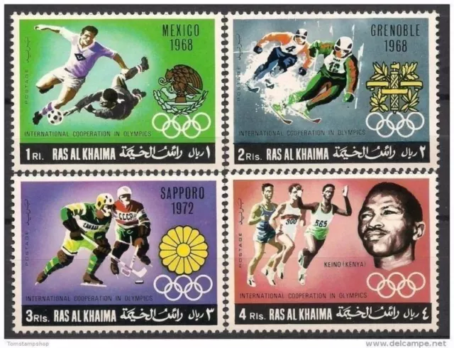 Ras Al Khaima 1969 Jeux olympiques Sports Football Descente Ski Glace Hockey