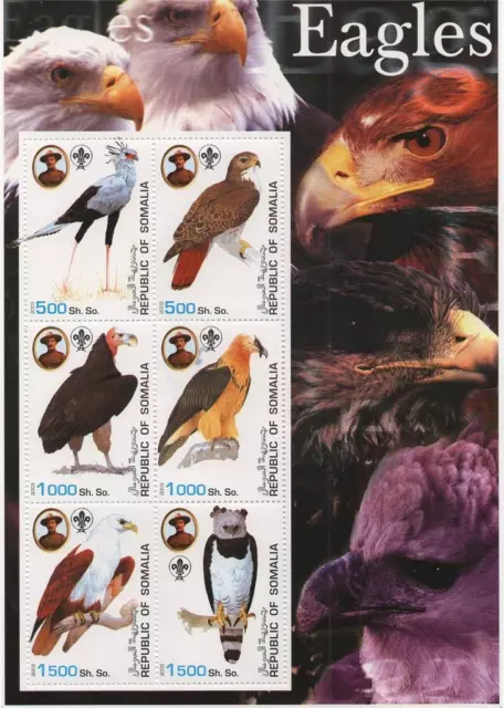 Eagle Wild Bird Endangered Species 2003 Mnh Stamp Sheetlet
